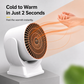 Desktop Warm Air Circulation Heater Quiet Adjustable Angle Space Heater