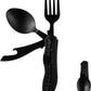 3-In-1 Camping Cutlery - Knife, Fork, Spoon - Foldable Camping Cutlery Multitool - Collapsible - Camping Cutlery - Camping Cutlery - Folding Cutlery - Gift For Men & Women