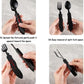 3-In-1 Camping Cutlery - Knife, Fork, Spoon - Foldable Camping Cutlery Multitool - Collapsible - Camping Cutlery - Camping Cutlery - Folding Cutlery - Gift For Men & Women