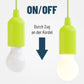 Camping lamp - pull light - Camping - Creative LED Tent Lamp - Portable Camping Lamp - Camplamp - Tent Lighting - Lights - Bright - IPX4 Waterproof - for Outdoor /fishing /Travel /camping /party decoration - Halloween - Christmas - green