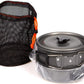 3 pieces - Cooking set - Camping Cooking set - Cookware - Camping Pan Set - Camping Cookware Kit - Kitchenware set - saucepan, pan, teapot - for 2-3 persons - for Outdoor Picnic Camping Hiking - Foldable - aluminum