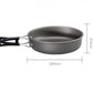 3 pieces - Cooking set - Camping Cooking set - Cookware - Camping Pan Set - Camping Cookware Kit - Kitchenware set - saucepan, pan, teapot - for 2-3 persons - for Outdoor Picnic Camping Hiking - Foldable - aluminum