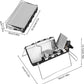 Camping stove - Portable and foldable - Camping cooking - 2600W - Three-sided windproof - Heat-resistant material - Silver