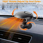 Car Heater, Car Heater 2-in-1 Fast Heating and Cooling Car Heater Defroster, Automatic Heating Fan, 12.5 x 6 cm, 12V, 150W, Black