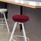 Ortofally Bar Stool Covers Stretchy Round Chair Covers Slipcover Washable Stool Cushion Elastic Bar Chair Covers Grey 27.5X17.5X6CM Dark Red