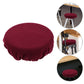 Ortofally Bar Stool Covers Stretchy Round Chair Covers Slipcover Washable Stool Cushion Elastic Bar Chair Covers Grey 27.5X17.5X6CM Dark Red