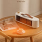 Portable Desktop Space Heater, Fast Heating PTC Ceramic Heater With Dual Heat Modes 450W/800W, Overheat & Tip-Over Safety Protection, Low Noise Indoor Heater For Bedroom & Office, White