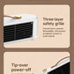Portable Desktop Space Heater, Fast Heating PTC Ceramic Heater With Dual Heat Modes 450W/800W, Overheat & Tip-Over Safety Protection, Low Noise Indoor Heater For Bedroom & Office, White