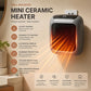 Wall Mount Mini Fan Heater Timer Portable Electric Heater Home Office