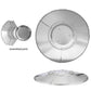 Patio Heater Reflector Plate, Outdoor Propane Heater Replacement Part - Top Dome, 3-Hole Mount, 3-'-UU-