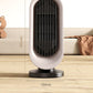 Desktop Vertical Space Heater with Remote Control, Fast Heating PTC Electric Fan Heater, Portable Mini Winter Electric Space Heater for Bedroom Office Home Indoor Heating（Black & Gold）
