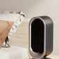 Desktop Vertical Space Heater with Remote Control, Fast Heating PTC Electric Fan Heater, Portable Mini Winter Electric Space Heater for Bedroom Office Home Indoor Heating（Black & Silver）