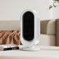 Desktop Vertical Space Heater with Remote Control, Fast Heating PTC Electric Fan Heater, Portable Mini Winter Electric Space Heater for Bedroom Office Home Indoor Heating（White）