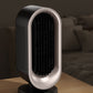 Desktop Vertical Space Heater with Remote Control, Fast Heating PTC Electric Fan Heater, Portable Mini Winter Electric Space Heater for Bedroom Office Home Indoor Heating（White）