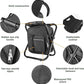 Folding Camping Chair Grey Portable Compact Adjustable Folding Chair for Outdoor Camping Fishing