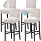 100% Waterproof Bar Stool Cover Stretch Counter Stool Pub Chair Slipcover for Dining Room Removable Soft Thick Solid Fleece Fabric Bar Stool Slipcovers Set of 4, Ivory