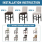 100% Waterproof Bar Stool Cover Stretch Counter Stool Pub Chair Slipcover for Dining Room Removable Soft Thick Solid Fleece Fabric Bar Stool Slipcovers Set of 4, Ivory