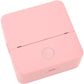 Thermal Mini Printer Mini Pocket Wireless Thermal Printer Bluetooth Photo Inkless Sticker Printer Compatible with iOS&Android - Pink