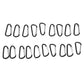 Outdoor Camping Lanyard Hanger with 19 Loops Campsite Storage Strap for Hanging Camping Equipment