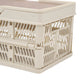 Camping Picnic Basket Foldable Large Capacity Multifunction Handheld Camping Storage Basket Camping Storage Box Grey White S