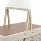 Camping Picnic Basket Foldable Large Capacity Multifunction Handheld Camping Storage Basket Camping Storage Box Grey White M