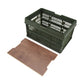 Camping Picnic Basket Foldable Large Capacity Multifunction Handheld Camping Storage Basket Camping Storage Box Green S