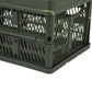 Camping Picnic Basket Foldable Large Capacity Multifunction Handheld Camping Storage Basket Camping Storage Box Green S