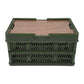 Camping Picnic Basket Foldable Large Capacity Multifunction Handheld Camping Storage Basket Camping Storage Box Green M