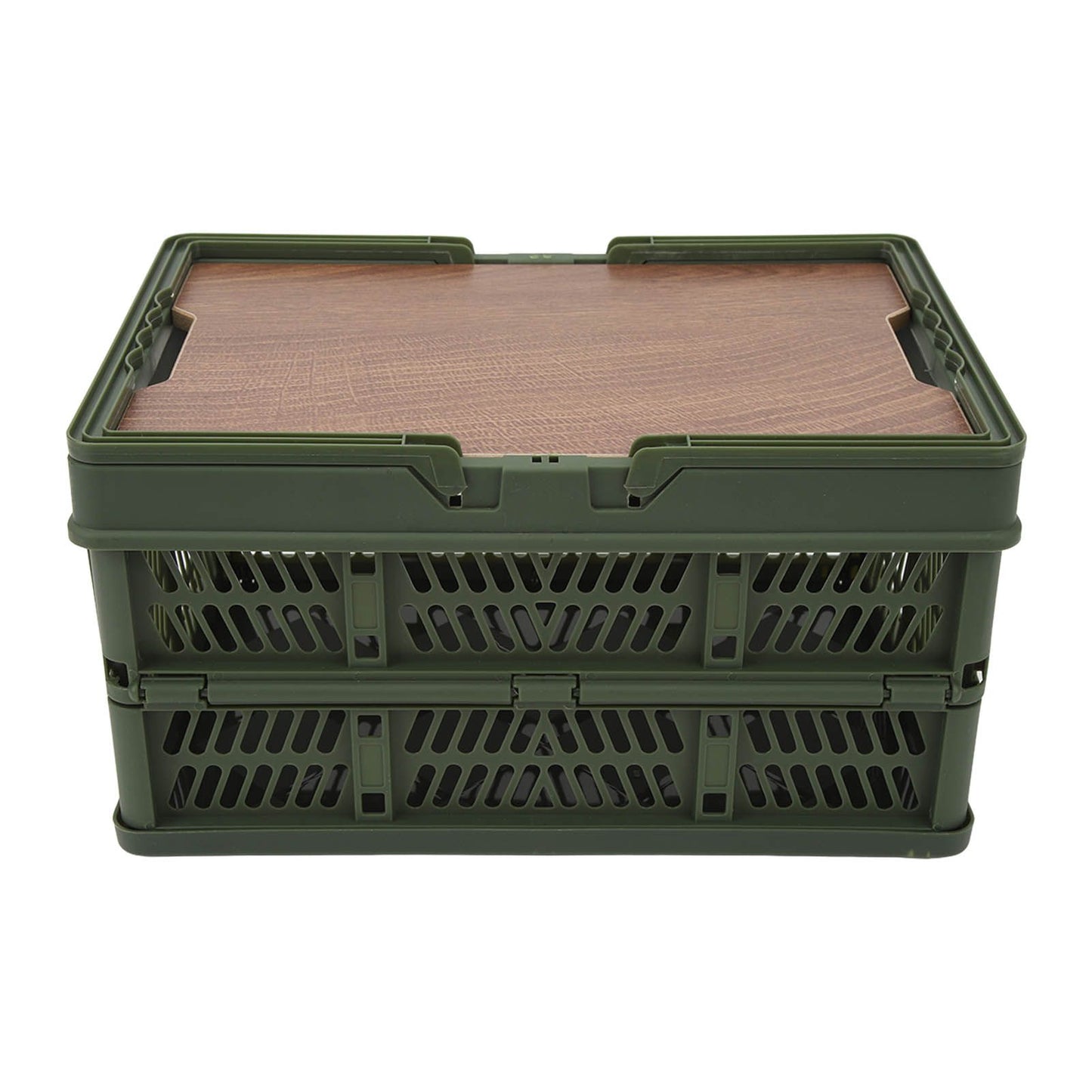 Camping Picnic Basket Foldable Large Capacity Multifunction Handheld Camping Storage Basket Camping Storage Box Green M
