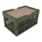 Camping Picnic Basket Foldable Large Capacity Multifunction Handheld Camping Storage Basket Camping Storage Box Green M