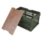 Camping Picnic Basket Foldable Large Capacity Multifunction Handheld Camping Storage Basket Camping Storage Box Green M