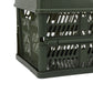 Camping Picnic Basket Foldable Large Capacity Multifunction Handheld Camping Storage Basket Camping Storage Box Green M