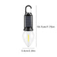 Hanging Light Usb Rechargeable Led Camping Lantern Outdoor Tent Lights for Camping Bulbs With Clip Hook Camping Flash Black-A