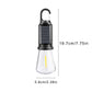 Hanging Light Usb Rechargeable Led Camping Lantern Outdoor Tent Lights for Camping Bulbs With Clip Hook Camping Flash Black-B