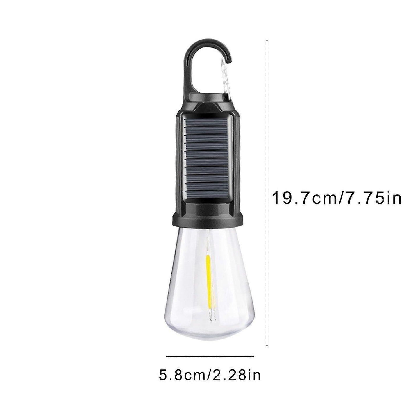 Hanging Light Usb Rechargeable Led Camping Lantern Outdoor Tent Lights for Camping Bulbs With Clip Hook Camping Flash Black-B