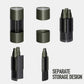 Multifunction Camping Spices Container Seasoning Bottle Spices Jar for Outdoor Camping BBQ with Leakproof Sealing Caps Black