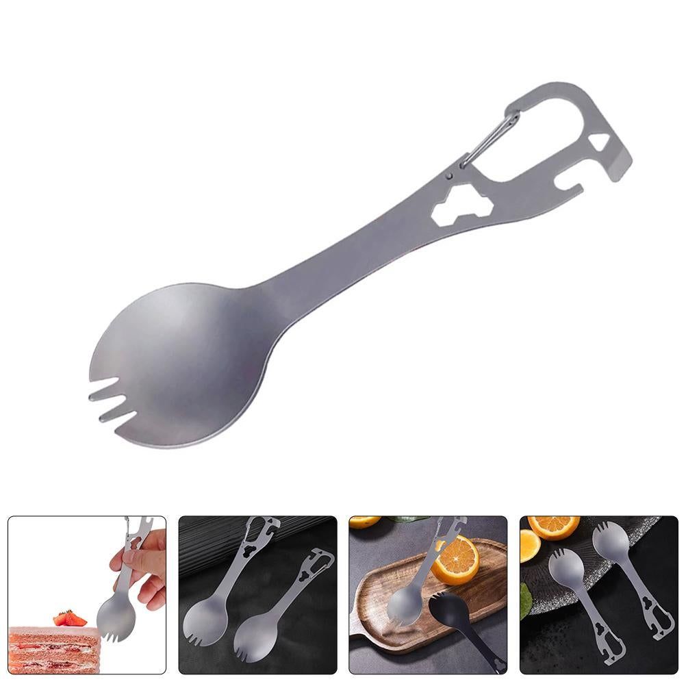 Camping Bottle Opener Spoon Portable Tool Fork Spoon Multi-use Camping Fork Outdoor Fork