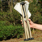 Portable Folding Camping Stool for Fishing Hiking Camping Seat with Carry Bag -Beige / S