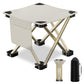 Portable Folding Camping Stool for Fishing Hiking Camping Seat with Carry Bag -Beige / S