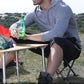 Portable Folding Camping Stool for Fishing Hiking Camping Seat with Carry Bag -Black / L