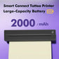 Portable A4 Thermal Printer with Bluetooth Wireless Connectivity, Inkless Printing for Home, Office, and Tattoo Transfer Use on Paper and Various Media (Black)