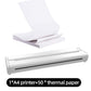 Portable A4 Thermal Printer with Bluetooth Wireless Connectivity, Inkless Printing for Home, Office, and Tattoo Transfer Use on Paper and Various Media (White)