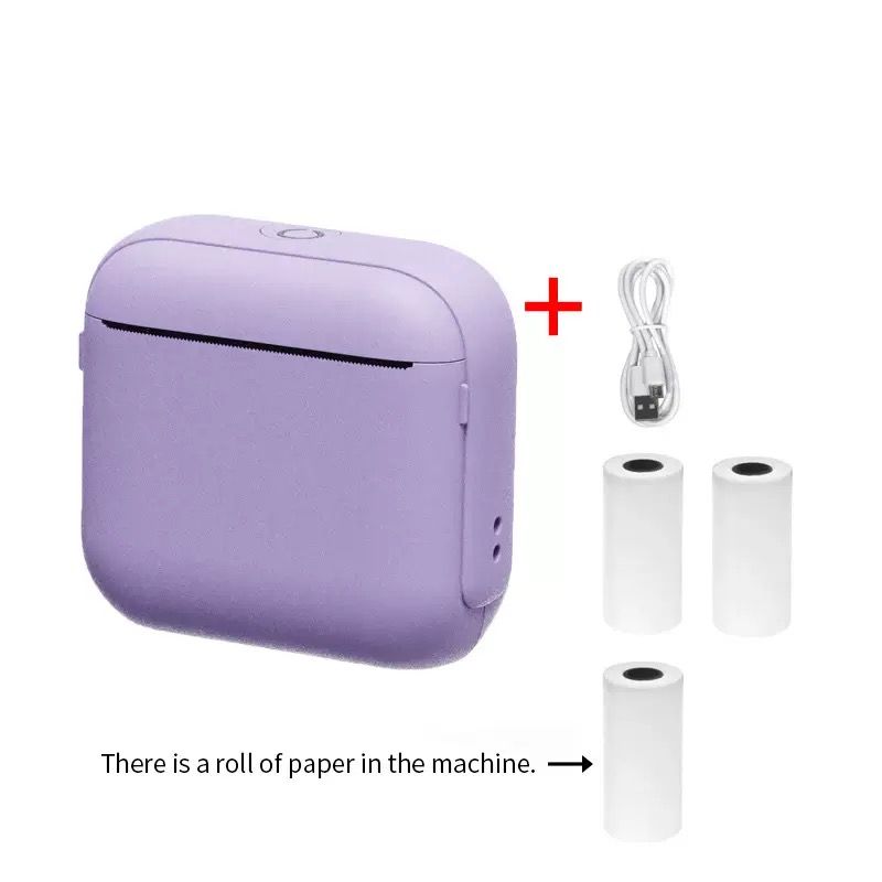 Mini Bluetooth Thermal Printer for Study, Journaling, and Labeling – Inkless Wireless Printing with App Control, Perfect for Students, DIY Lovers, and Home Organization Gifts (White)
