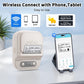 Portable Inkless Thermal Label Printer with Bluetooth Connectivity, Compatible with 12-58mm Paper Widths for Home Organization, Office Filing, Retail Pricing, and Creative Labeling Projects (Black)