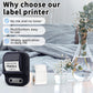 Portable Inkless Thermal Label Printer with Bluetooth Connectivity, Compatible with 12-58mm Paper Widths for Home Organization, Office Filing, Retail Pricing, and Creative Labeling Projects (White)