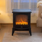 Electric 1000W to 2000W Fireplace Heater with Realistic Log Flame Display