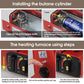 Portable Camping Gas Heater Outdoor Heating Stove Gas Baking Hunting Warmer AU black