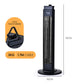 THERMOMATE Electric Heater Indoor or Outdoor, 1200W, 2 Radiant Heat Settings, Oscillating, Safety Tipping Shut Off
