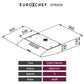 EUROCHEF 60cm Fixed Stainless Steel Rangehood, Quiet 3-Speed, 4-Layer Dishwashable Filters, Halogen Lights EFR60S