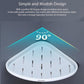 Ecoco Bathroom Corner Shower Shelf Corner Shower Caddy Shower Storage Organizer Wall Mounted for Bathroom, Kitchen, Toilet Black